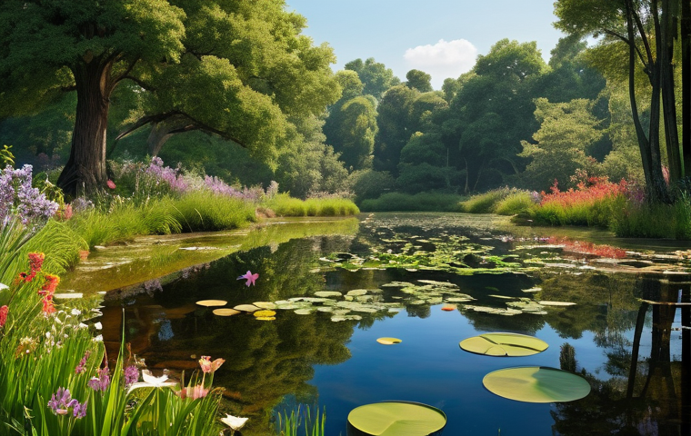 환경학 이론 정리 - **Prompt 1: "The Pristine Ecosystem of Childhood"**
    A vibrant, serene, and crystal-clear pond in...