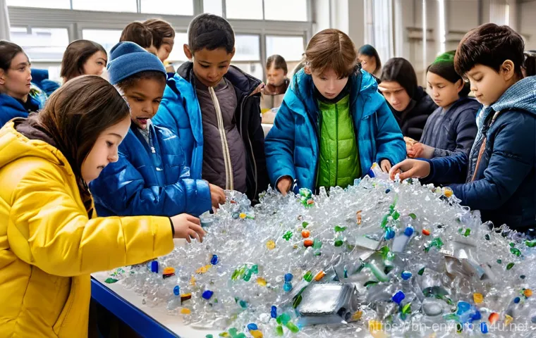 환경보호 직무와 협업 사례 분석 - **Prompt 2: Smart Urban Waste Management Through Technology**
    An urban landscape showcasing adva...